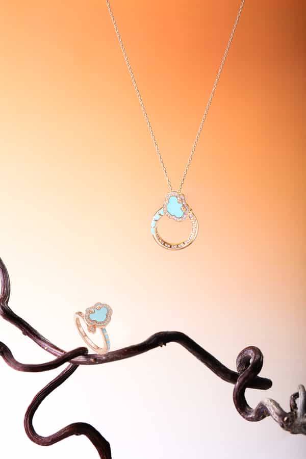 如意，祥云瑞气，雨过天青，镶嵌，珐琅，结·锁