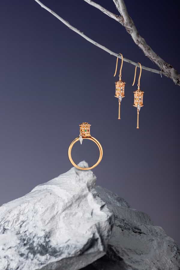 转经筒，福运，好运，禅学，静物图